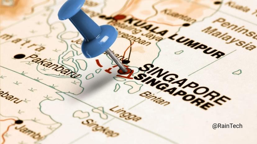 Map of Singapore and Indonesia, highlighted as the key Southeast Asia tech talent connection for effective remote hiring and HR scaling.