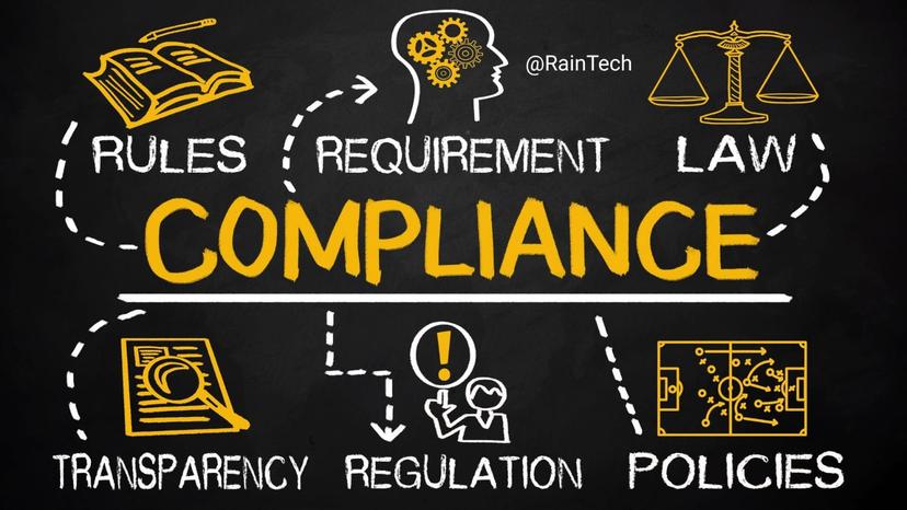 Chalkboard illustration for Indonesian HR and payroll compliance featuring icons for labor laws, tax regulations, BPJS policies, and transparency.