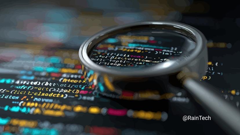 Conceptual image of a magnifying glass inspecting colorful lines of computer code, representing a deep dive into tech talent tiers.